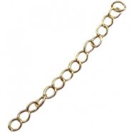 Verlengketting 3.8 mm goudplated