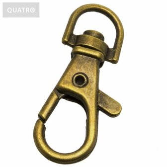 Bronzen metalen sleutelhanger 39x14mm