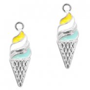 Bedel ijsje silver turquoise yellow