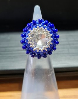 Zelfmaakpakket rivoli ring cobalt blauw