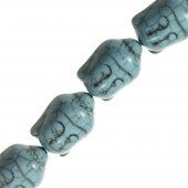 turquoise buddha blauw