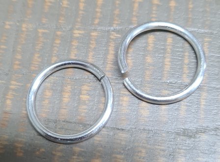 Aluminium open ring 21mm