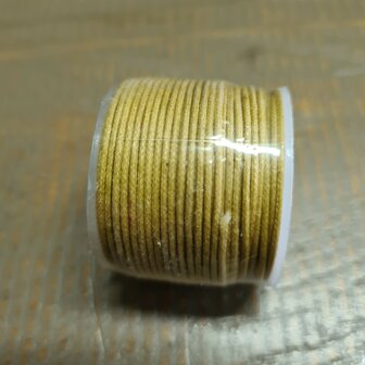 Waxkoord Pale Gold 1mm