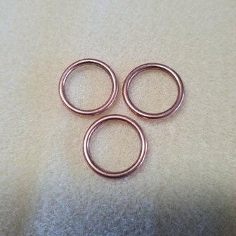 Gesloten Ring rose 15mm