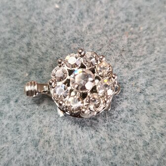 Sluiting bloem met strass voor ketting/armband