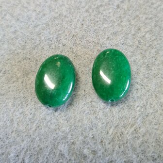 Jade ovaal groen 1012.5x18mm