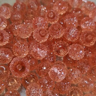 Sparkling beads orange 5x7mm