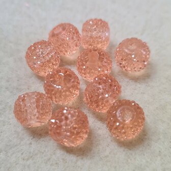 Sparkling beads orange 6x8mm