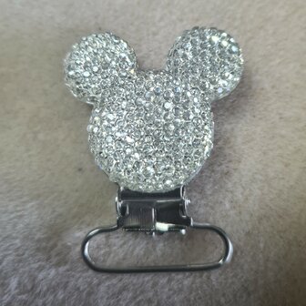 Mickey Mouse speenclip licht geel