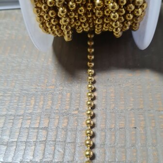 Bolletjesketting goldplated 2.5mm