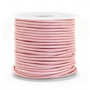 DQ Leer powder pink metallic 1mm