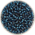 8/0 (3mm) Silverlined dyed blue zircon