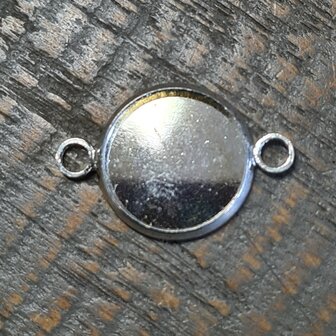 Silverplated tussenzetsel voor 12mm steen