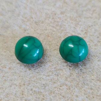 Groene cabochon voor 8mm kastje