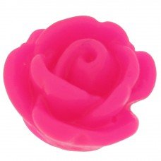 plastic kraal roosjes-roze-9x7mm