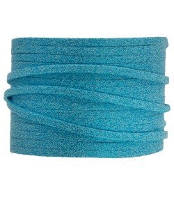 Suede koord glitter sky blue