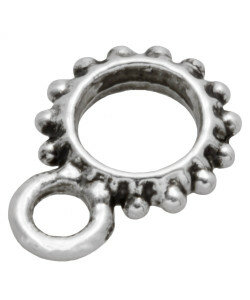 Schuifkraal oog 4.5mm binnenmaat ant.zilver