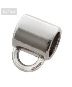 Schuifkraal oog 7mm binnenmaat antiek zilver